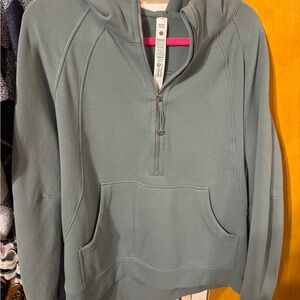 lululemon  mint Green Half-Zip Sweater
